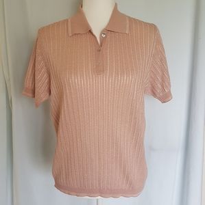 Tail knit sweater / golf shirt